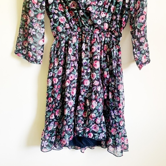 Abercrombie & Fitch Floral Faux Wrap Mini Dress - Picture 4 of 9